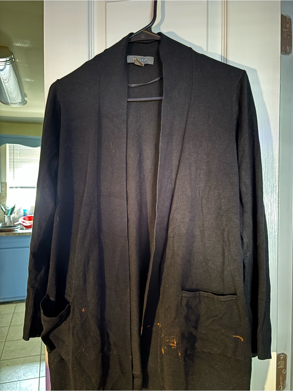 Primark Black Open Front Cardigan Sweater Size M